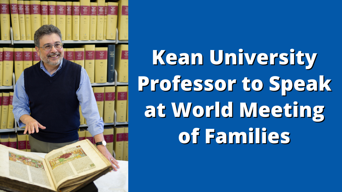 Kean University History Professor to Give Address at Vatican